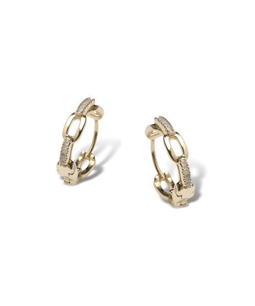 Lyvi（ライビィ）の「Contour Mini Hoop Pierce / 金属アレルギー対応（ピアス（両耳用）・レディース・シルバー/ゴールド・FREE）」の11枚目の写真
