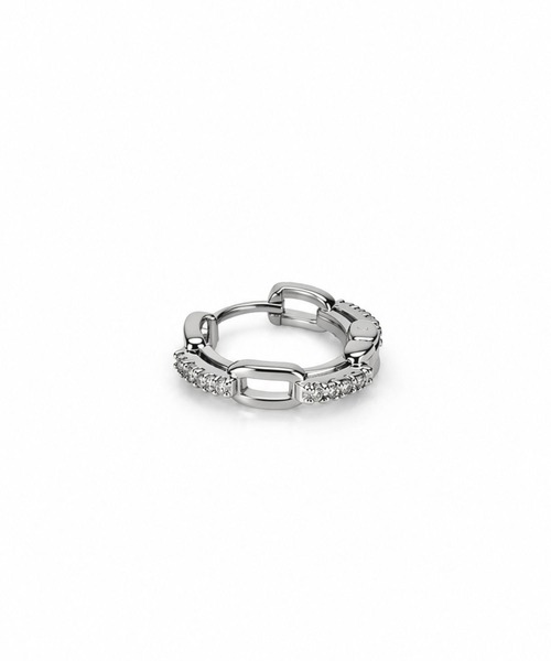 Lyvi（ライビィ）の「Contour Mini Hoop Pierce / 金属アレルギー対応（ピアス（両耳用）・レディース・シルバー/ゴールド・FREE）」の7枚目の写真