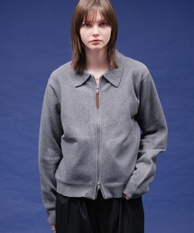 SELLE GLANT | HIGHGAGE ZIP KNIT SHIRT/ハイゲージジップニットシャツ(ニット/セーター)