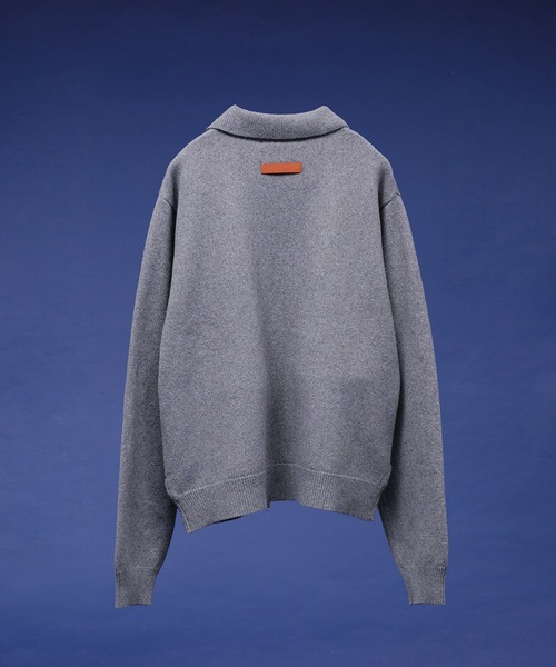 セール】HIGHGAGE ZIP KNIT SHIRT/ハイゲージジップニットシャツ
