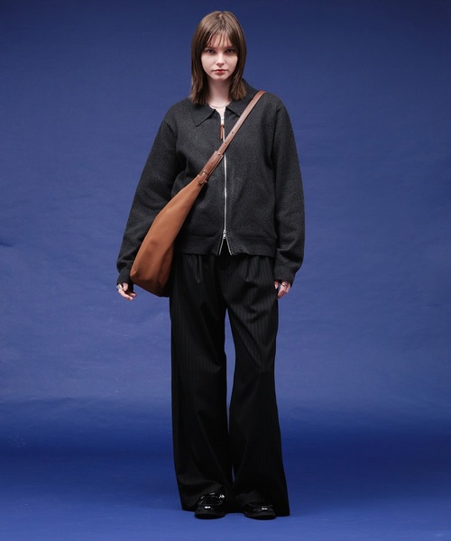 selle glant（セレグランテ）の「HIGHGAGE ZIP KNIT SHIRT/ハイゲージジップニットシャツ（ニット/セーター・メンズ・ダークグレー/ブルー/ブラック・LARGE/MEDIUM/SMALL）」の22枚目の写真