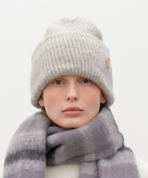 HALDEN（ハルデン）の「heavy wool knit beanie (C053_grey)（ニットキャップ/ビーニー）」