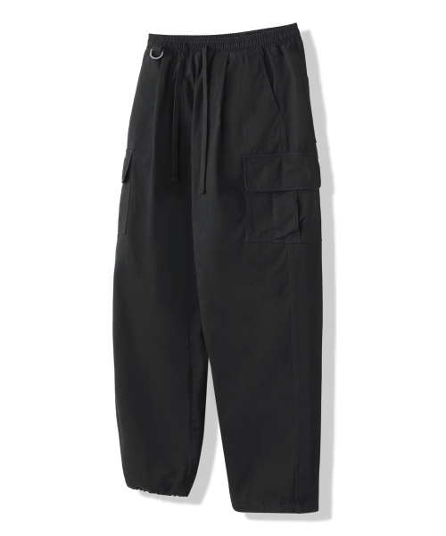MODERMENT（モダーメント）の「[コットンver] セミワイドストリングカーゴパンツ [ブラック]（その他パンツ・レディース・その他・LARGE/MEDIUM/X-LARGE）」の4枚目の写真
