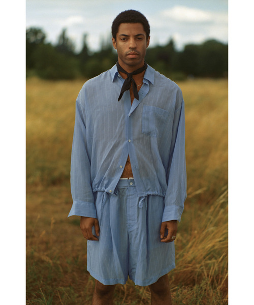 CURRENTAGE(カレンテージ)の「Typewriter Shirt Blouson(MEN'S)(シャツ/ブラウス・メンズ・グリーン/ブラウン/ブルー・3/4)」の3枚目の写真