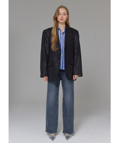 BUTTON UP（ボタンアップ）の「ウォッシュドスパンストレート起毛デニム（デニムパンツ・レディース・その他・SMALL/MEDIUM/LARGE）」の6枚目の写真