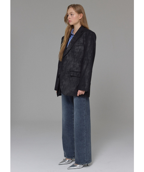 BUTTON UP（ボタンアップ）の「ウォッシュドスパンストレート起毛デニム（デニムパンツ・レディース・その他・SMALL/MEDIUM/LARGE）」の4枚目の写真