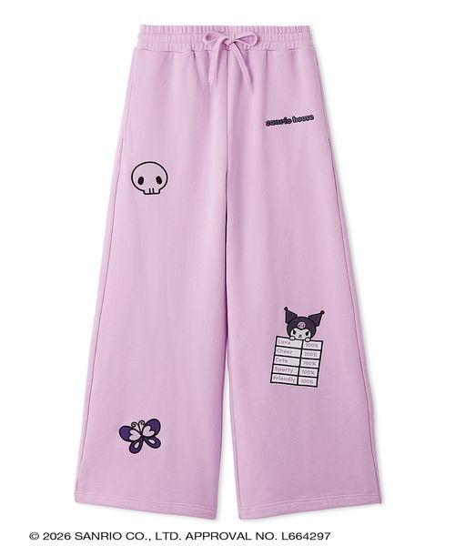 sanrio house(サンリオハウス)の「アップリケスウェットパンツ(スウェットパンツ・レディース・グレー/チャコールグレー/アイボリー/ラベンダー・F)」の18枚目の写真