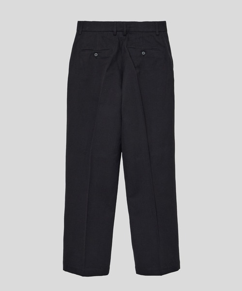 MATSUFUJI(マツフジ)の「【MATSUFUJI/マツフジ】CL Wide Trousers(スラックス・メンズ・ベージュ/ブラック・3/2)」の3枚目の写真
