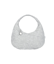 OJOS（オホス）の「Starquilt padded Hobo Bag / Grey（ショルダーバッグ）」