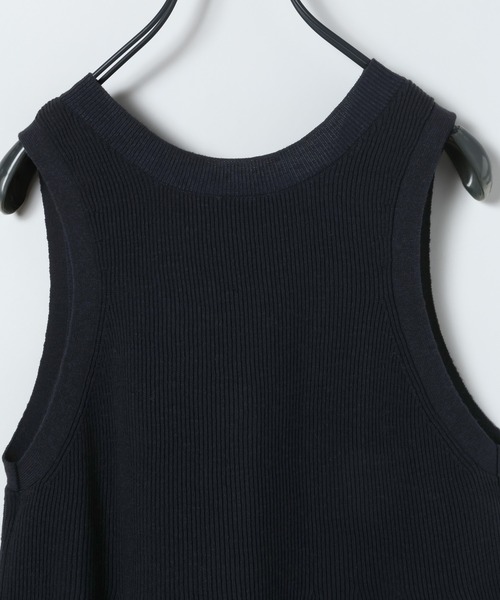 JEANASIS（ジーナシス）の「14Gペプラムニットベスト/672059（ベスト・レディース・グリーン/グレー/ブラック・FREE）」の8枚目の写真