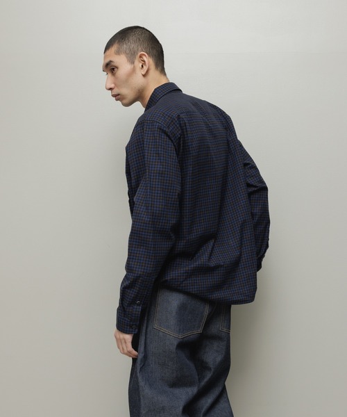 BAL（バル）の「DOUBLE POCKET WORK SHIRT（シャツ/ブラウス・メンズ・グレー/ブラウン/チェック/チャコール・3/2/1）」の12枚目の写真
