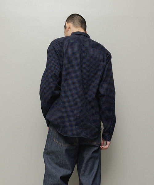 BAL（バル）の「DOUBLE POCKET WORK SHIRT（シャツ/ブラウス・メンズ・グレー/ブラウン/チェック/チャコール・3/2/1）」の13枚目の写真