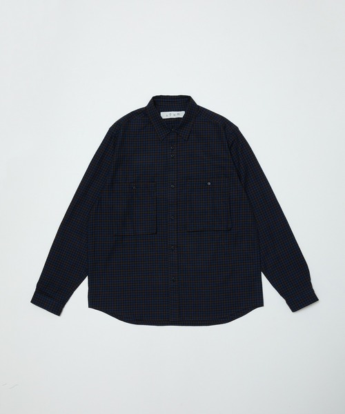 BAL（バル）の「DOUBLE POCKET WORK SHIRT（シャツ/ブラウス・メンズ・グレー/ブラウン/チェック/チャコール・3/2/1）」の18枚目の写真