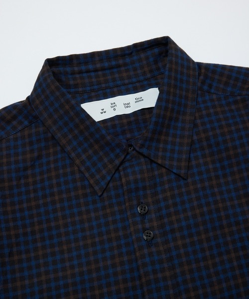 BAL（バル）の「DOUBLE POCKET WORK SHIRT（シャツ/ブラウス・メンズ・グレー/ブラウン/チェック/チャコール・3/2/1）」の20枚目の写真