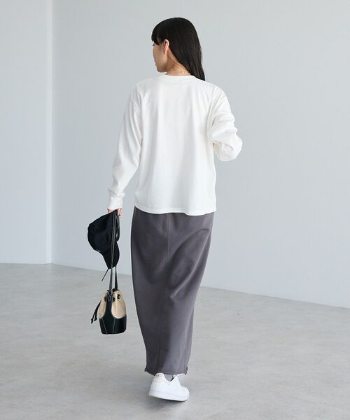 CRAFT STANDARD BOUTIQUE（クラフトスタンダードブティック）の「アートライクプリントロンTee（Tシャツ/カットソー・レディース・グレー/オフホワイト/マルチ・FREE）」の13枚目の写真