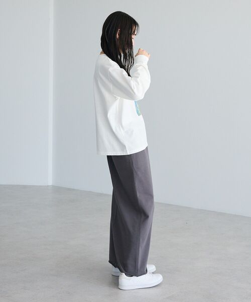 CRAFT STANDARD BOUTIQUE（クラフトスタンダードブティック）の「アートライクプリントロンTee（Tシャツ/カットソー・レディース・グレー/オフホワイト/マルチ・FREE）」の14枚目の写真