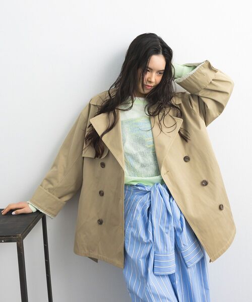 CRAFT STANDARD BOUTIQUE（クラフトスタンダードブティック）の「アートライクプリントロンTee（Tシャツ/カットソー・レディース・グレー/オフホワイト/マルチ・FREE）」の17枚目の写真