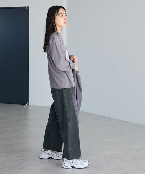 CRAFT STANDARD BOUTIQUE（クラフトスタンダードブティック）の「アートライクプリントロンTee（Tシャツ/カットソー・レディース・グレー/オフホワイト/マルチ・FREE）」の21枚目の写真