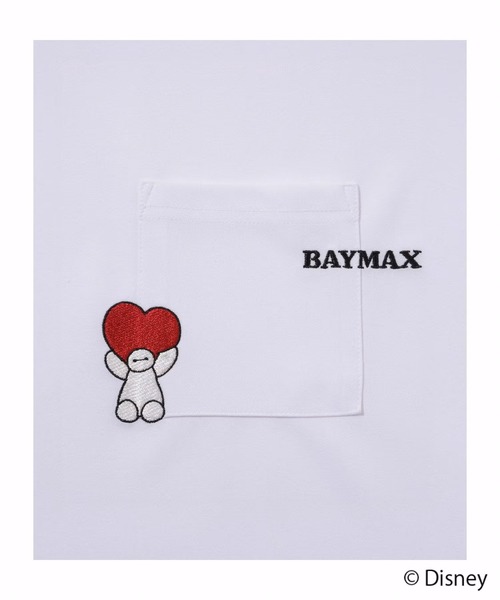 Disney(ディズニー)の「【Disney】ベイマックスポケット刺繍Tシャツ(Tシャツ/カットソー・メンズ・ホワイト/ブラック・XL/L/M/S)」の18枚目の写真