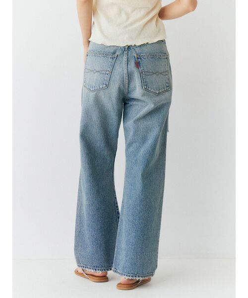 Ungrid（アングリッド）の「クラッシュデザインストレートデニム（デニムパンツ・レディース・ブルー・26inch/25inch/24inch）」の7枚目の写真