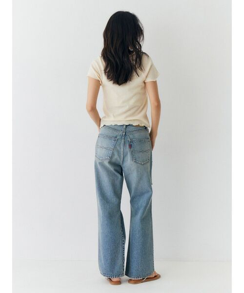 Ungrid（アングリッド）の「クラッシュデザインストレートデニム（デニムパンツ・レディース・ブルー・26inch/25inch/24inch）」の11枚目の写真