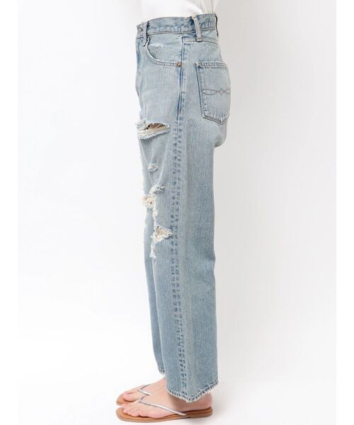 Ungrid（アングリッド）の「クラッシュデザインストレートデニム（デニムパンツ・レディース・ブルー・26inch/25inch/24inch）」の13枚目の写真