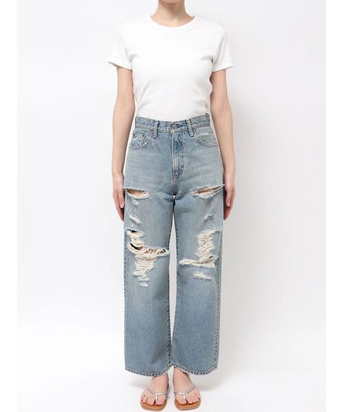 Ungrid（アングリッド）の「クラッシュデザインストレートデニム（デニムパンツ・レディース・ブルー・26inch/25inch/24inch）」の20枚目の写真