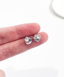 YU-KA:カットメタル ビジューピアス cut metal bijou pierce