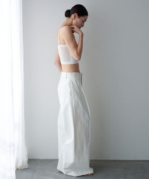 EMILY WEEK（エミリーウィーク）の「《追加》【ESSENTIAL】サテン クロップドバンドゥブラ（その他アンダーウェア/インナー・レディース・ブラック/ホワイト・36/38/40）」の11枚目の写真