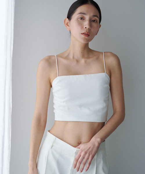 EMILY WEEK（エミリーウィーク）の「《追加》【ESSENTIAL】サテン クロップドバンドゥブラ（その他アンダーウェア/インナー・レディース・ブラック/ホワイト・36/38/40）」の12枚目の写真