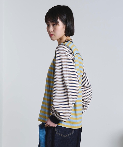ROSE BUD（ローズバッド）の「(mici)VOLUME LONG SLEEVE TOP（Tシャツ/カットソー・レディース・ライトブルー/ライトピンク・ONE SIZE）」の5枚目の写真