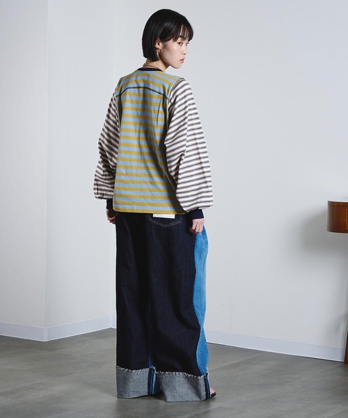 ROSE BUD（ローズバッド）の「(mici)VOLUME LONG SLEEVE TOP（Tシャツ/カットソー・レディース・ライトブルー/ライトピンク・ONE SIZE）」の8枚目の写真