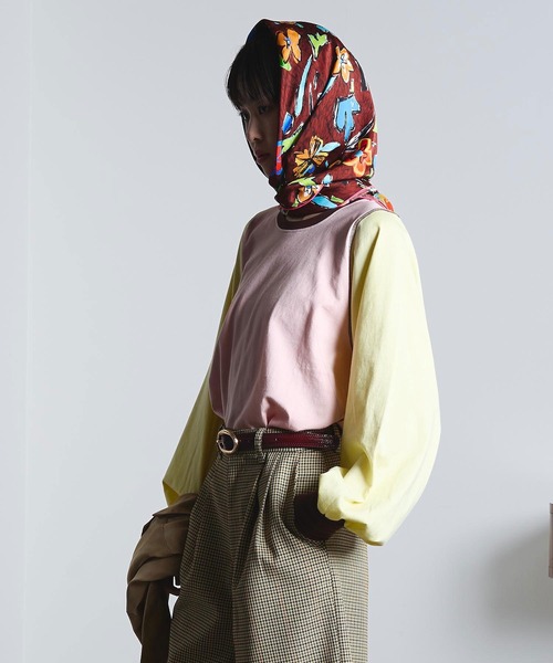 ROSE BUD（ローズバッド）の「(mici)VOLUME LONG SLEEVE TOP（Tシャツ/カットソー・レディース・ライトブルー/ライトピンク・ONE SIZE）」の14枚目の写真