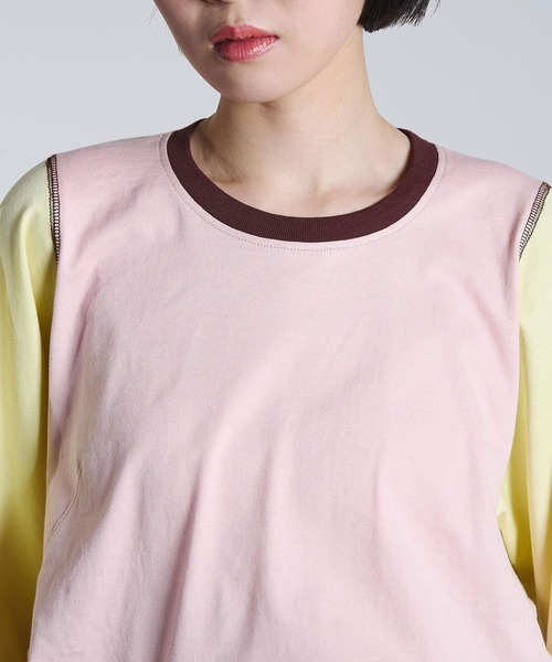 ROSE BUD（ローズバッド）の「(mici)VOLUME LONG SLEEVE TOP（Tシャツ/カットソー・レディース・ライトブルー/ライトピンク・ONE SIZE）」の18枚目の写真