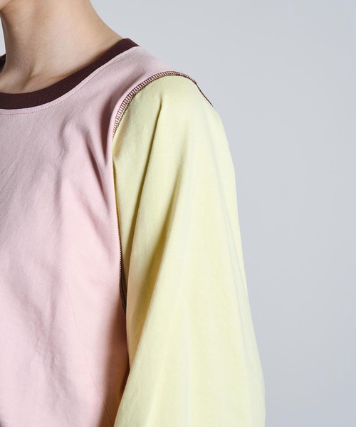 ROSE BUD（ローズバッド）の「(mici)VOLUME LONG SLEEVE TOP（Tシャツ/カットソー・レディース・ライトブルー/ライトピンク・ONE SIZE）」の19枚目の写真