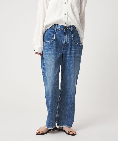 upperhights（アッパーハイツ）の「【別注】＜upper hights for conte＞デニムパンツ CINQ（デニムパンツ・レディース・ライトブルー/グレー系・S/XS/XXS/M）」の2枚目の写真