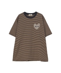 HEART LOGO STRIPED T