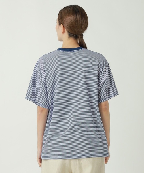 ZUCCa(ズッカ)の「HEART LOGO STRIPED T(Tシャツ/カットソー・レディース・ベージュ/ブラック/ブルー・X-LARGE/M size)」の5枚目の写真
