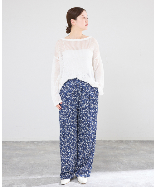 IENA(イエナ)の「フレンチマーガレットパンツ(その他パンツ・レディース・チャコールグレー/ブルー・36/38)」の3枚目の写真
