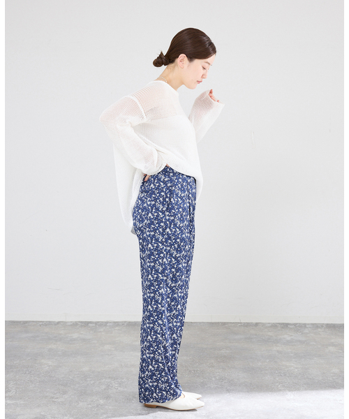 IENA(イエナ)の「フレンチマーガレットパンツ(その他パンツ・レディース・チャコールグレー/ブルー・36/38)」の11枚目の写真