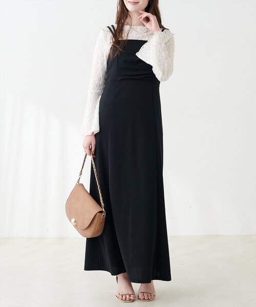 natural couture(ナチュラルクチュール)の「ドレープカットキャミワンピース(ワンピース・レディース・グレー/ブラック/グレイッシュベージュ/その他1・FREE)」の15枚目の写真
