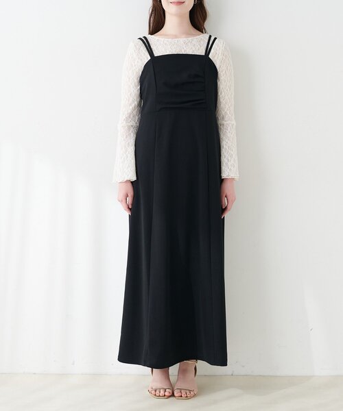 natural couture(ナチュラルクチュール)の「ドレープカットキャミワンピース(ワンピース・レディース・グレー/ブラック/グレイッシュベージュ/その他1・FREE)」の18枚目の写真