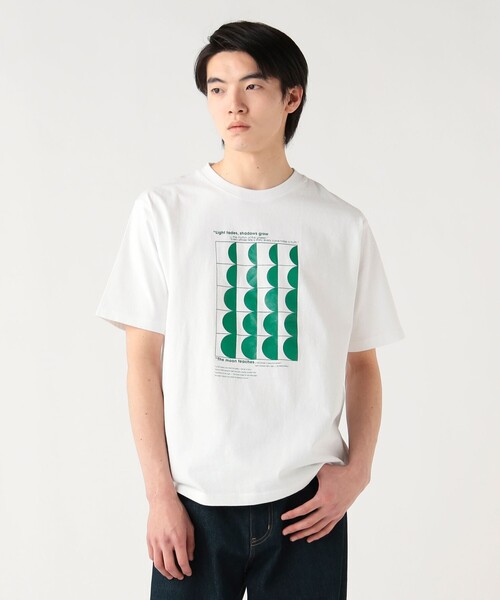 BEAMS HEART(ビームスハート)の「【6/18値下げ】ハーフムーンTシャツ(ユニセックス)(Tシャツ/カットソー・メンズ・ホワイト/ダークブラウン・SMALL/MEDIUM/LARGE)」の2枚目の写真