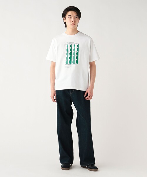 BEAMS HEART(ビームスハート)の「【6/18値下げ】ハーフムーンTシャツ(ユニセックス)(Tシャツ/カットソー・メンズ・ホワイト/ダークブラウン・SMALL/MEDIUM/LARGE)」の6枚目の写真