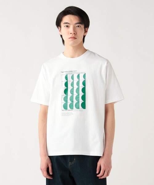 BEAMS HEART(ビームスハート)の「【6/18値下げ】ハーフムーンTシャツ(ユニセックス)(Tシャツ/カットソー・メンズ・ホワイト/ダークブラウン・SMALL/MEDIUM/LARGE)」の7枚目の写真