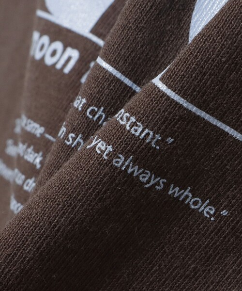 BEAMS HEART(ビームスハート)の「【6/18値下げ】ハーフムーンTシャツ(ユニセックス)(Tシャツ/カットソー・メンズ・ホワイト/ダークブラウン・SMALL/MEDIUM/LARGE)」の3枚目の写真