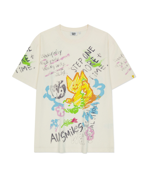 Wacky WiLLy(ワッキーウィリー)の「キキグラフィック半袖Tシャツクリーム(Tシャツ/カットソー・レディース・その他・SMALL/MEDIUM/LARGE/X-LARGE)」の2枚目の写真