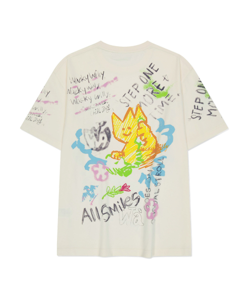 Wacky WiLLy(ワッキーウィリー)の「キキグラフィック半袖Tシャツクリーム(Tシャツ/カットソー・レディース・その他・SMALL/MEDIUM/LARGE/X-LARGE)」の3枚目の写真