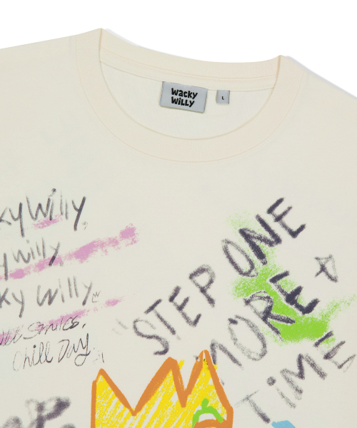 Wacky WiLLy(ワッキーウィリー)の「キキグラフィック半袖Tシャツクリーム(Tシャツ/カットソー・レディース・その他・SMALL/MEDIUM/LARGE/X-LARGE)」の4枚目の写真