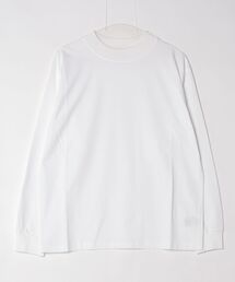 three dots | パウダリーコットン クルーネック長袖Tシャツ(Tシャツ/カットソー)